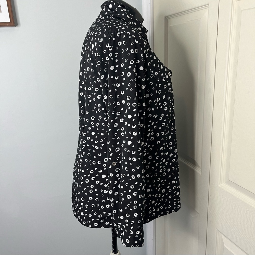notations womens blouses Sz 1XL Button Down Long Sleeves f - Picture 2 of 8
